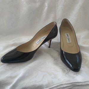 jimmy choo patent leather pumps